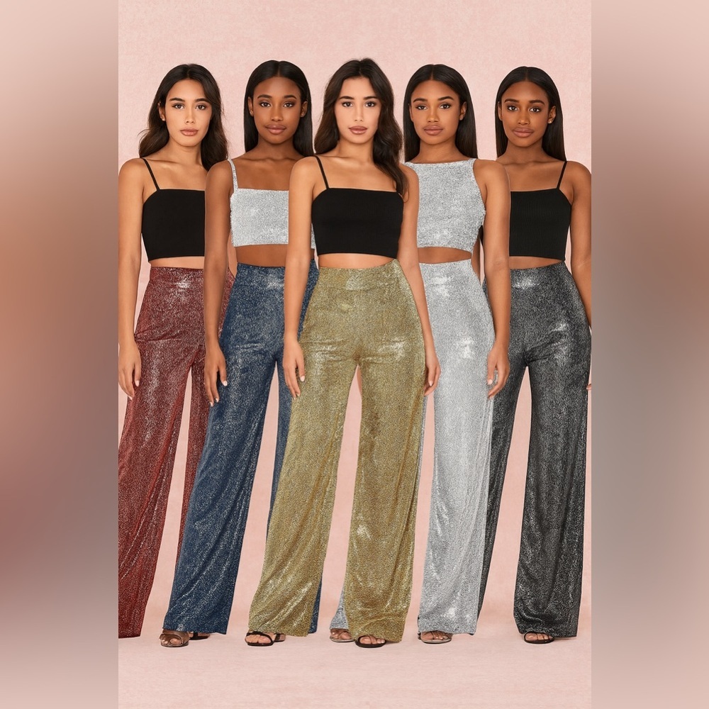 Glam Luxe Sparkle Pants
“Where shimmer meets elegance.”